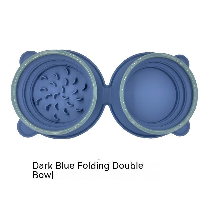 Enhance Your Pet’s Dining Experience with Portable Silicone Double Dog Food Bowls